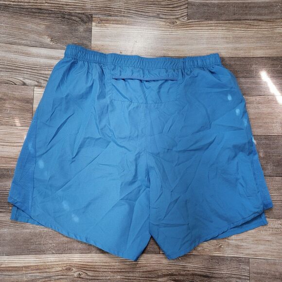 Nike Running Shorts Mens Large 6" Blue Challenger Lined Dri-Fit Gym AJ7687-402 - Picture 7 of 11